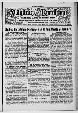 Tägliche Rundschau vom 25.01.1917