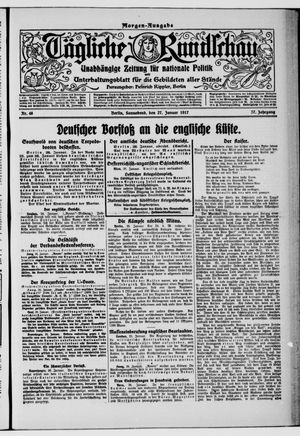 Tägliche Rundschau on Jan 27, 1917
