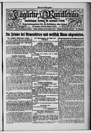 Tägliche Rundschau vom 29.01.1917