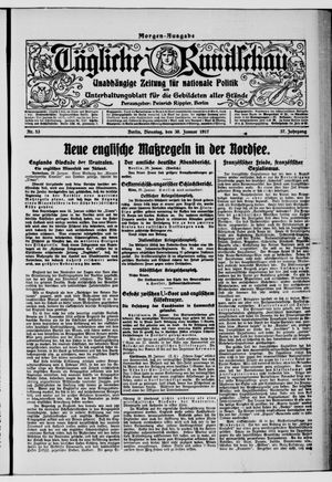 Tägliche Rundschau on Jan 30, 1917