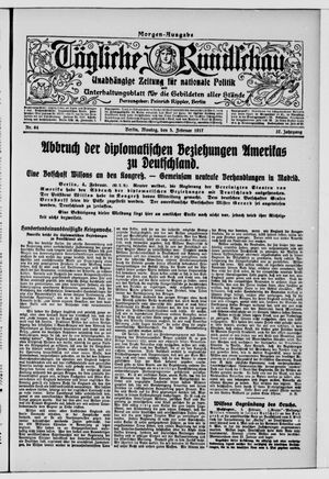 Tägliche Rundschau on Feb 5, 1917