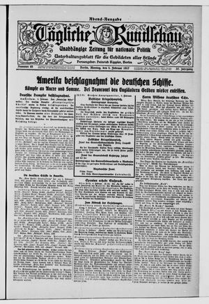 Tägliche Rundschau vom 05.02.1917