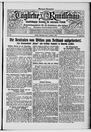 Tägliche Rundschau on Feb 6, 1917
