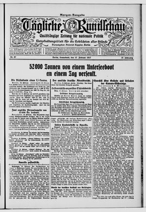 Tägliche Rundschau on Feb 17, 1917