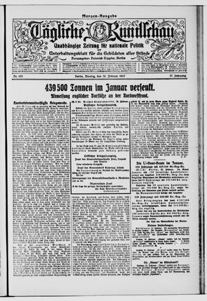 Tägliche Rundschau vom 26.02.1917