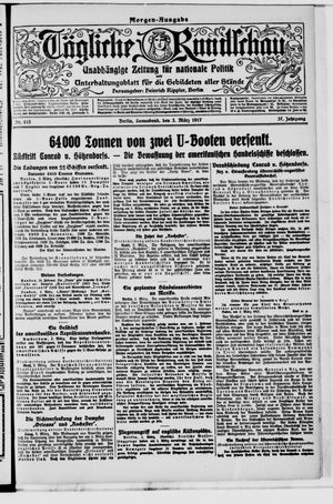 Tägliche Rundschau on Mar 3, 1917