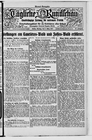 Tägliche Rundschau on Mar 5, 1917