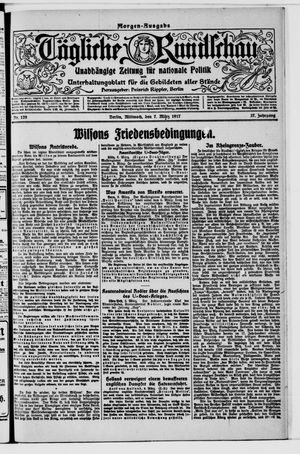 Tägliche Rundschau on Mar 7, 1917