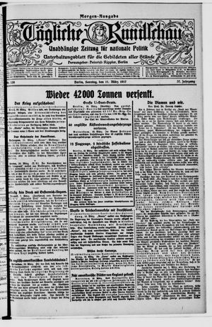 Tägliche Rundschau vom 11.03.1917