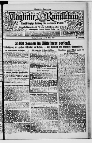 Tägliche Rundschau on Mar 13, 1917