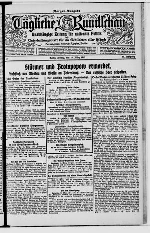 Tägliche Rundschau on Mar 16, 1917