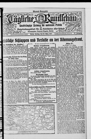 Tägliche Rundschau on Mar 23, 1917