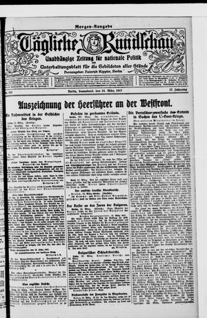 Tägliche Rundschau vom 24.03.1917