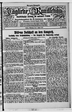 Tägliche Rundschau on Apr 4, 1917