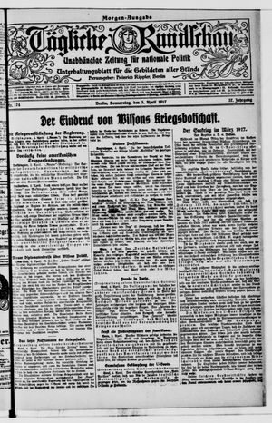 Tägliche Rundschau on Apr 5, 1917