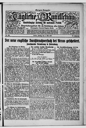 Tägliche Rundschau on May 4, 1917