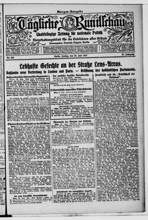 Tägliche Rundschau on Jun 29, 1917