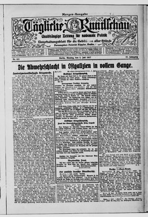 Tägliche Rundschau on Jul 2, 1917