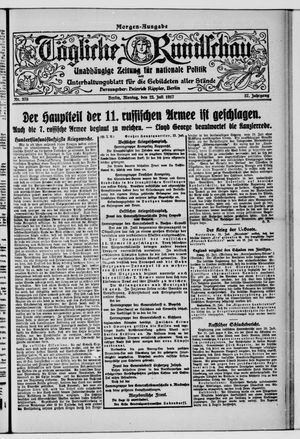 Tägliche Rundschau on Jul 23, 1917