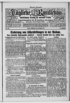 Tägliche Rundschau on Aug 29, 1917