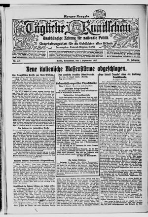 Tägliche Rundschau on Sep 1, 1917