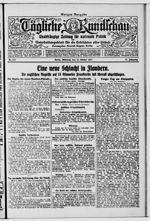 Tägliche Rundschau on Oct 10, 1917