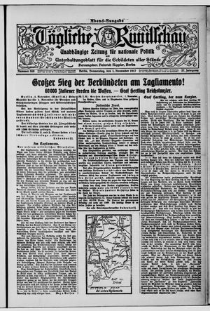 Tägliche Rundschau on Nov 1, 1917