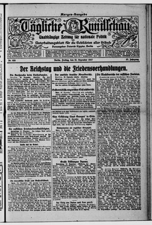 Tägliche Rundschau vom 21.12.1917