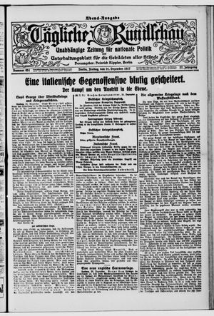 Tägliche Rundschau vom 21.12.1917