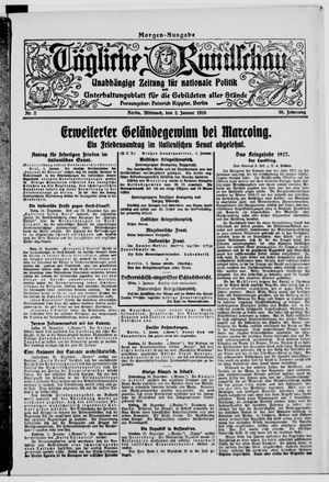 Tägliche Rundschau vom 02.01.1918