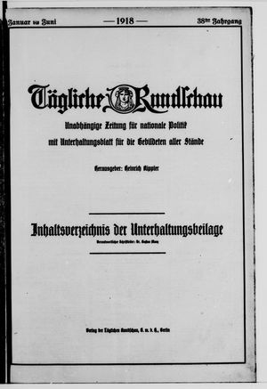 Tägliche Rundschau vom 02.01.1918