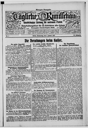 Tägliche Rundschau on Jan 3, 1918
