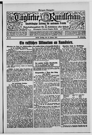 Tägliche Rundschau on Jan 18, 1918