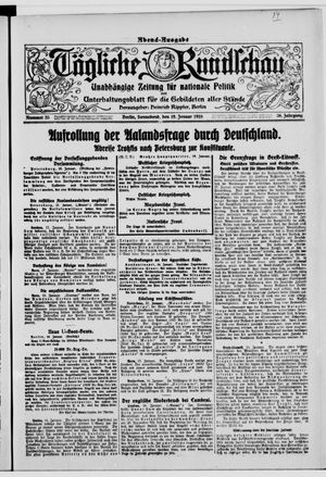 Tägliche Rundschau vom 19.01.1918