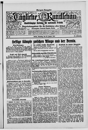 Tägliche Rundschau on Jan 29, 1918