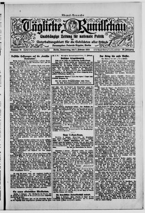 Tägliche Rundschau on Feb 7, 1918