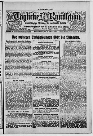 Tägliche Rundschau vom 12.02.1918