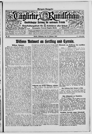 Tägliche Rundschau on Feb 13, 1918