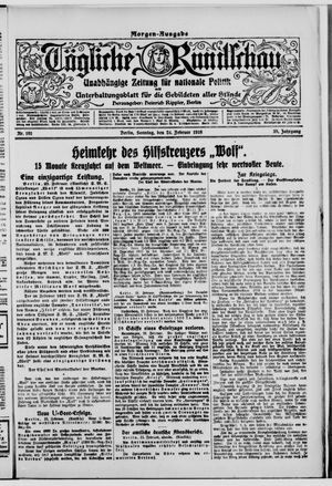 Tägliche Rundschau on Feb 24, 1918