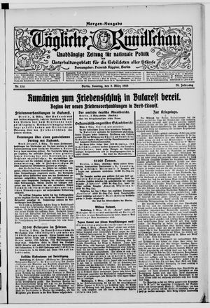 Tägliche Rundschau on Mar 3, 1918