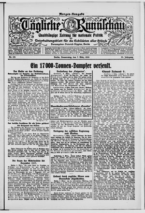 Tägliche Rundschau on Mar 7, 1918