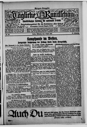 Tägliche Rundschau vom 03.04.1918