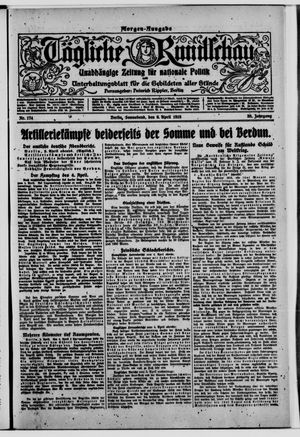Tägliche Rundschau on Apr 6, 1918
