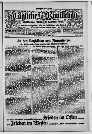 Tägliche Rundschau on Apr 12, 1918