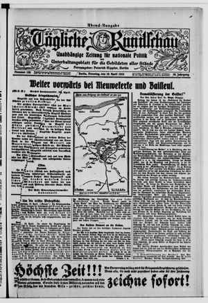 Tägliche Rundschau on Apr 16, 1918