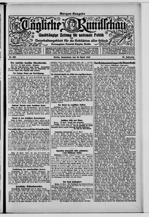 Tägliche Rundschau on Apr 20, 1918