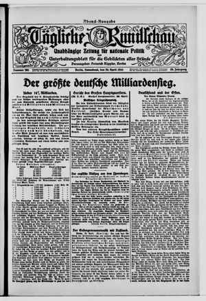Tägliche Rundschau on Apr 20, 1918