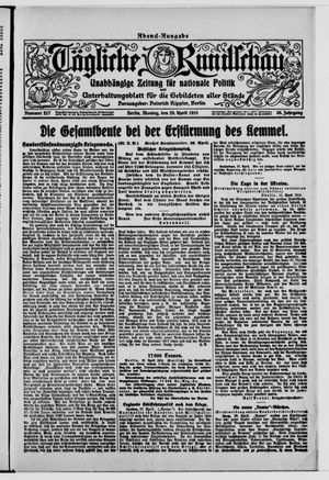 Tägliche Rundschau on Apr 29, 1918