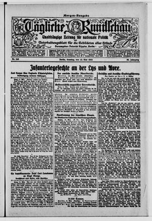 Tägliche Rundschau on May 12, 1918