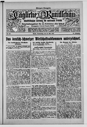 Tägliche Rundschau on May 23, 1918